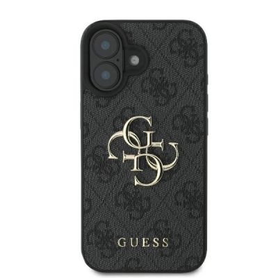 3. Guess 4G Big Logo Case für iPhone 16 - Schwarz