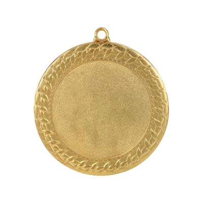 4. Goldmedaille mit Platz für ein 50-mm-Emblem – Stahlmedaille
