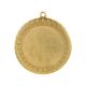 4. Goldmedaille mit Platz für ein 50-mm-Emblem – Stahlmedaille