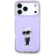 3. Karl Lagerfeld IML Aquarelle Karl & Choupette & Logo MagSafe Hülle für iPhone 17 Pro Max - Lila