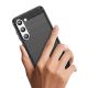 6. Carbon Case Hülle für Samsung Galaxy S23+ flexibles Silikon Carbon Cover schwarz