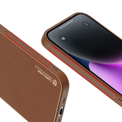 8. Dux Ducis Yolo Apple iPhone 14 Brown