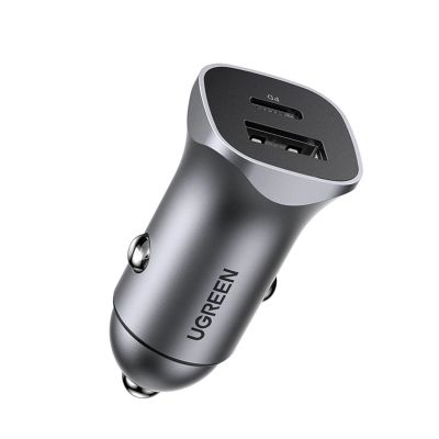 7. Ugreen CD130 USB-A / USB-C 30W Autoladegerät - Grau