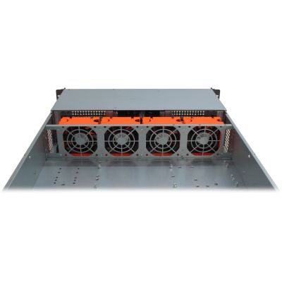 6. Inter-Tech 2U-20255 Rack Schwarz, Edelstahl