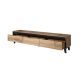2. NORD TV-Schrank 185 cm Wotan Eiche/Anthrazit