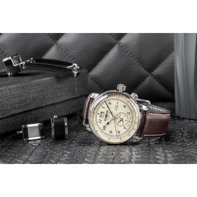 5. Herrenuhr ZEPPELIN LZ126 Los Angeles 8644-5 + Box