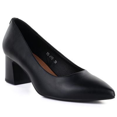 Schwarze Sergio Leone PB413 Pumps mit spitzer Zehenpartie für Damen