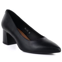 Schwarze Sergio Leone PB413 Pumps mit spitzer Zehenpartie für Damen