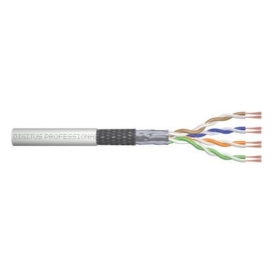 3. Digitus Cat.5e Litzenkabel, SF/UTP, AWG 26/7, PVC, 100 m, grau, Karton