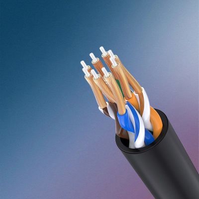 7. Ugreen Kabel Internet Netzwerkkabel Ethernet Patchkabel RJ45 Cat 6A UTP 1000Mbps 5m schwarz (70654)