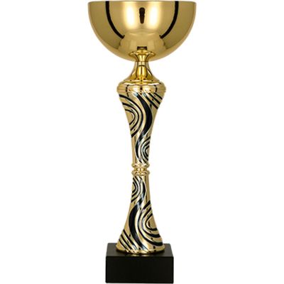 2. Becher aus Gold und schwarzem Metall