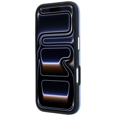 5. Karl Lagerfeld MagSafe-Schutzhülle mit genarbtem Karl-Kopf-Motiv für iPhone 18 Pro / 17 Pro – Hellblau
