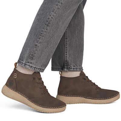 6. Rieker 50910-25 braune, gefütterte Damen-Ankle-Boots