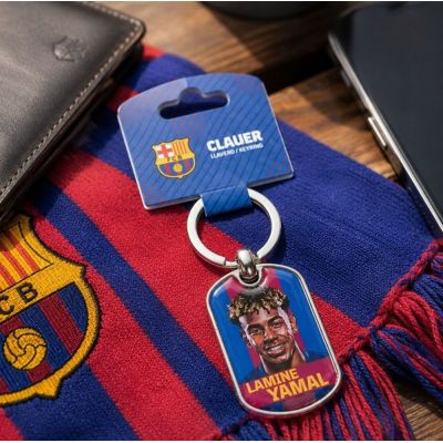3. FC Barcelona Lamine Yamal Schlüsselanhänger, Originallizenz BLL7100