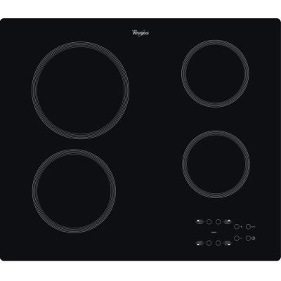 Whirlpool AKT 801 NE Glaskeramikkochfeld (4 Kochzonen; schwarz)