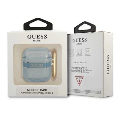 3. Guess GUA2HHTSB AirPods decken die blau/blaue Strap Collection ab