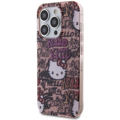 2. Hello Kitty IML Tags Graffiti-Hülle für iPhone 13 Pro Max – Rosa