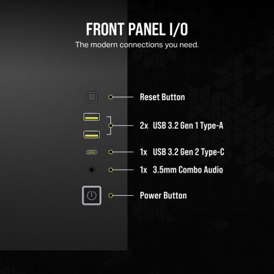 9. Corsair 2500X RGB ICUELINK SCHWARZES Gehäuse