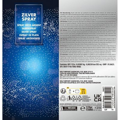 6. Dekorativer Lack 150 ml Silber