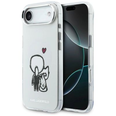 Karl Lagerfeld Karl & Choupette MagSafe Back Case für iPhone Air - Transparent