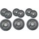 8. SCHWARZES GUSSEISENGEWICHT 2x1,25 KG BEST SPORTING Durchmesser 30 mm