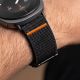 7. Tech-Protect Nylon-Armband mit Verschluss für Samsung Galaxy Watch 40/44/46 mm – Schwarz