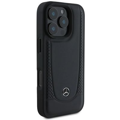 4. Mercedes Leder-Urban-Hülle für iPhone 16 Pro Max – Schwarz