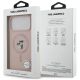 8. Karl Lagerfeld Silicone Karl&Choupette Ring MagSafe Hülle für iPhone 18 Pro Max / 17 Pro Max – Rosa