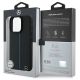 8. Mercedes MB Blue Line MagSafe Lederhülle für iPhone 16 Pro – Schwarz