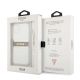 8. Guess GUHCP13SKB4GBR iPhone 13 mini 5.4" Transparente Hardcase 4G Brown Strap Charm
