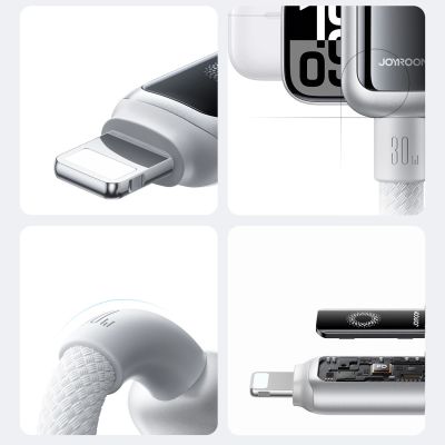 8. Joyroom S-A55 StarFlight 30W USB-C - Lightning Kabel 1,2 m - weiß
