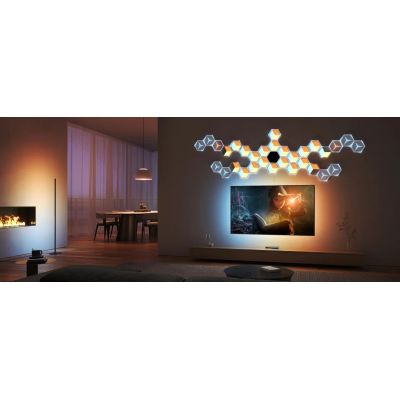 13. Govee H606A Glide Hexagon Light Panels Ultra 7er-Pack | LED-Beleuchtung | RGBIC, 2,4-GHz-WLAN, Bluetooth