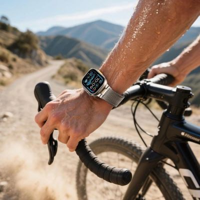 5. Tech-Protect Milano Vanguard Armband für Apple Watch (44 / 45 / 46 / 49 mm) – Titan
