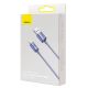 5. Baseus Crystal Shine Series Kabel USB-Kabel für schnelles Aufladen und Datenübertragung USB Typ A - Lightning 2.4A 1.2m Lila (CAJY000005)