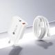 12. Wozinsky WLS-20W 20W USB-A/USB-C-Wandladegerät mit 1 m USB-C-Kabel – Weiß