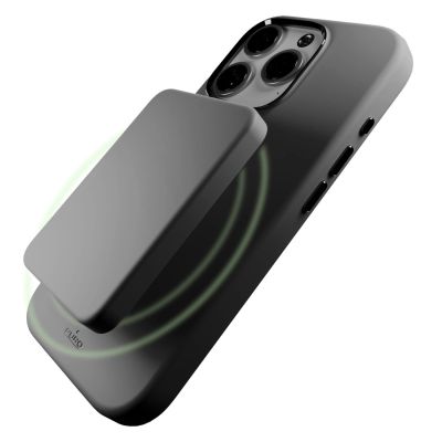 8. Puro Icon Mag Pro MagSafe Silikonhülle für iPhone 16 Pro – Dunkelgrau