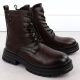 28. Schwarze Damen-Arbeitsstiefel mit Socken Sabatina