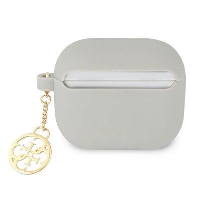 2. Guess GUA3LSC4EG AirPods 3 Abdeckung grau/grau Silikon Charm 4G Collection