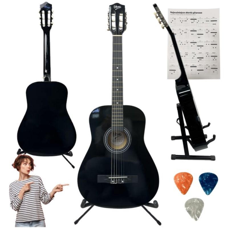 14. V-TONE BCG BK - 4/4 klassische Gitarre, schwarz