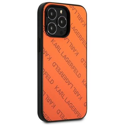 4. Karl Lagerfeld Perforated Allover iPhone 13 Pro Max 6,7" Hülle - Orange