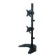 19. TECHLY VERTIKALER TISCHSTÄNDER FÜR 2 MONITOREN 13-27" LCD 10KG