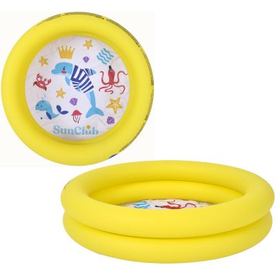 5. Kinderpool mit 2 Ringen, 76 x 20 cm, Artikelnummer 57157, Gelb