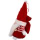 9. Dekorativer Weihnachtsmann mit Geschenktüte, 25 cm, rot