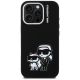 3. Karl Lagerfeld Silikon-Hülle Karl&Choupette Sketch MagSafe für iPhone 16 Pro Max – Schwarz