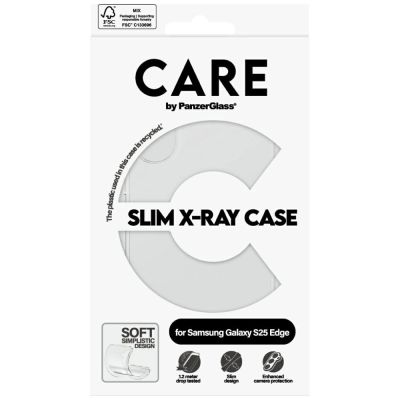 4. CARE by PanzerGlass Fashion X-Ray Case für Samsung Galaxy S25 Edge - Transparent