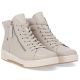 10. Rieker W0164-60 bequeme beige Damen-Lederstiefeletten