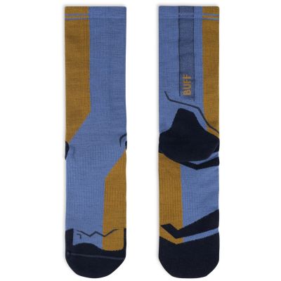 3. Buff Merino Leichtgewicht Crew Socken LWC4 Blau L Socken