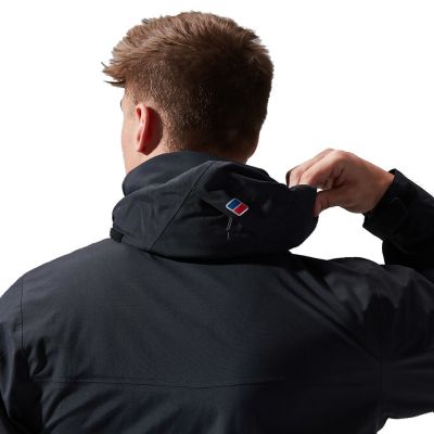 10. Berghaus Deluge Pro 3.0 Jacke, Größe M, Schwarz + Berghaus Hillwalker IA Shelljacke, Größe M, Schwarz