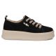 3. Schwarze Leder-Plateau-Sneaker Filippo DP6122
