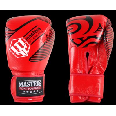 MASTERS RBT-RED Lederboxhandschuhe 12 oz
